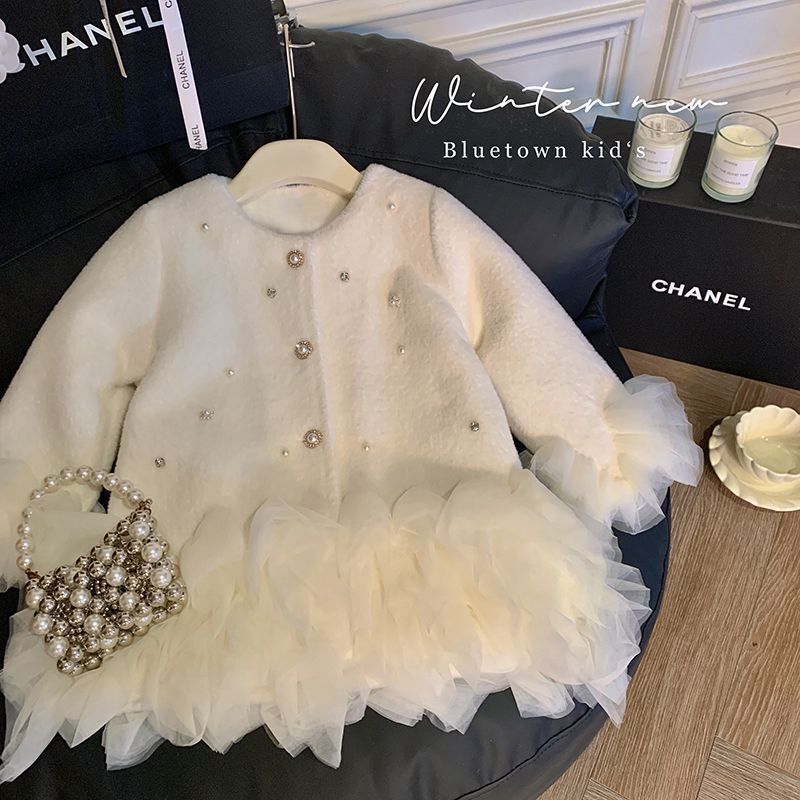 Winter Clothing For Babies - Harige prinsessenmeshjas voor meisjes Herfst en