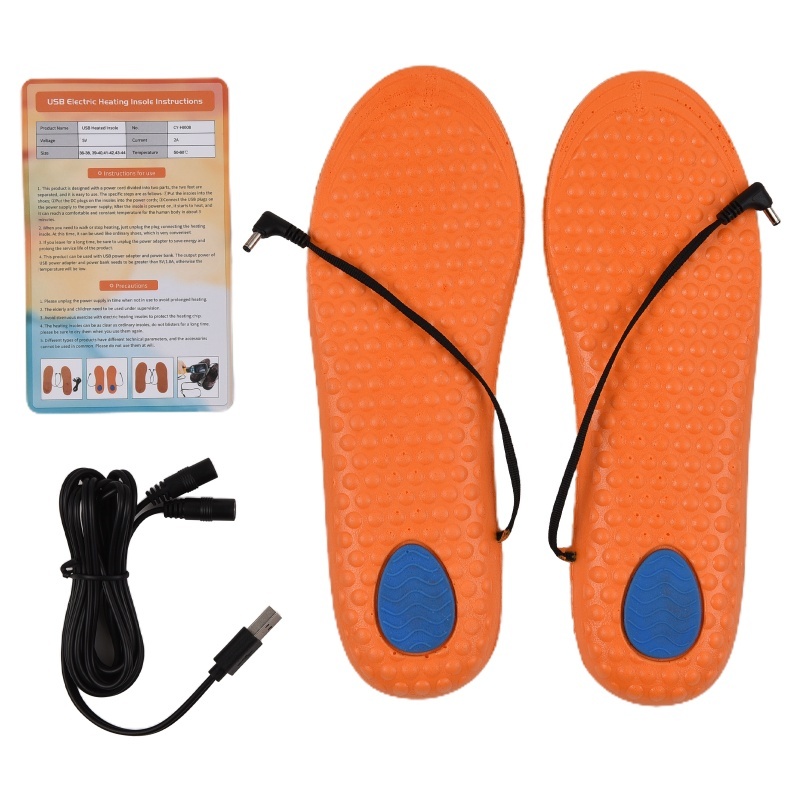 Heated Insole Rechargeable - USB oplaadbare elektrisch verwarmde schoeninlegzolen Verwarmende