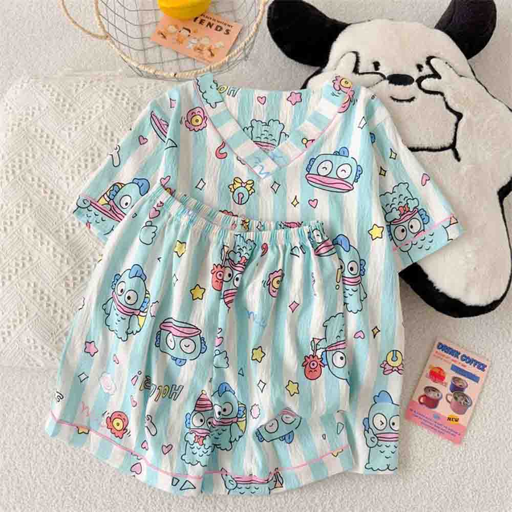 Winter Clothing For Woman - Sanrio Hangyodon Vrouwen Pyjama Set Kawaii