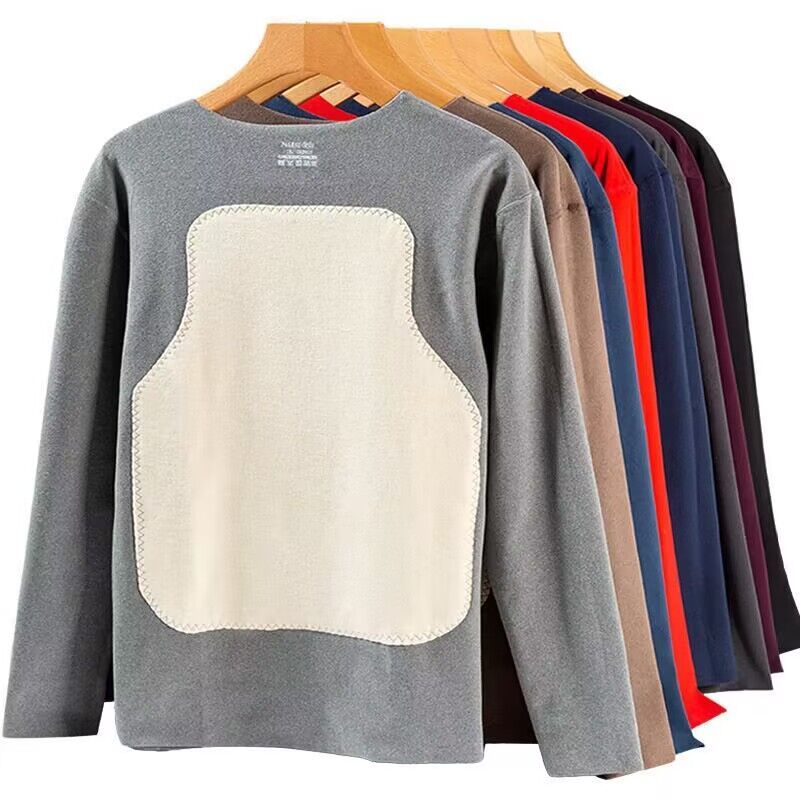 Winter Sun Clothing - Winter Man Warm Fleece Gevoerde T-Shirt