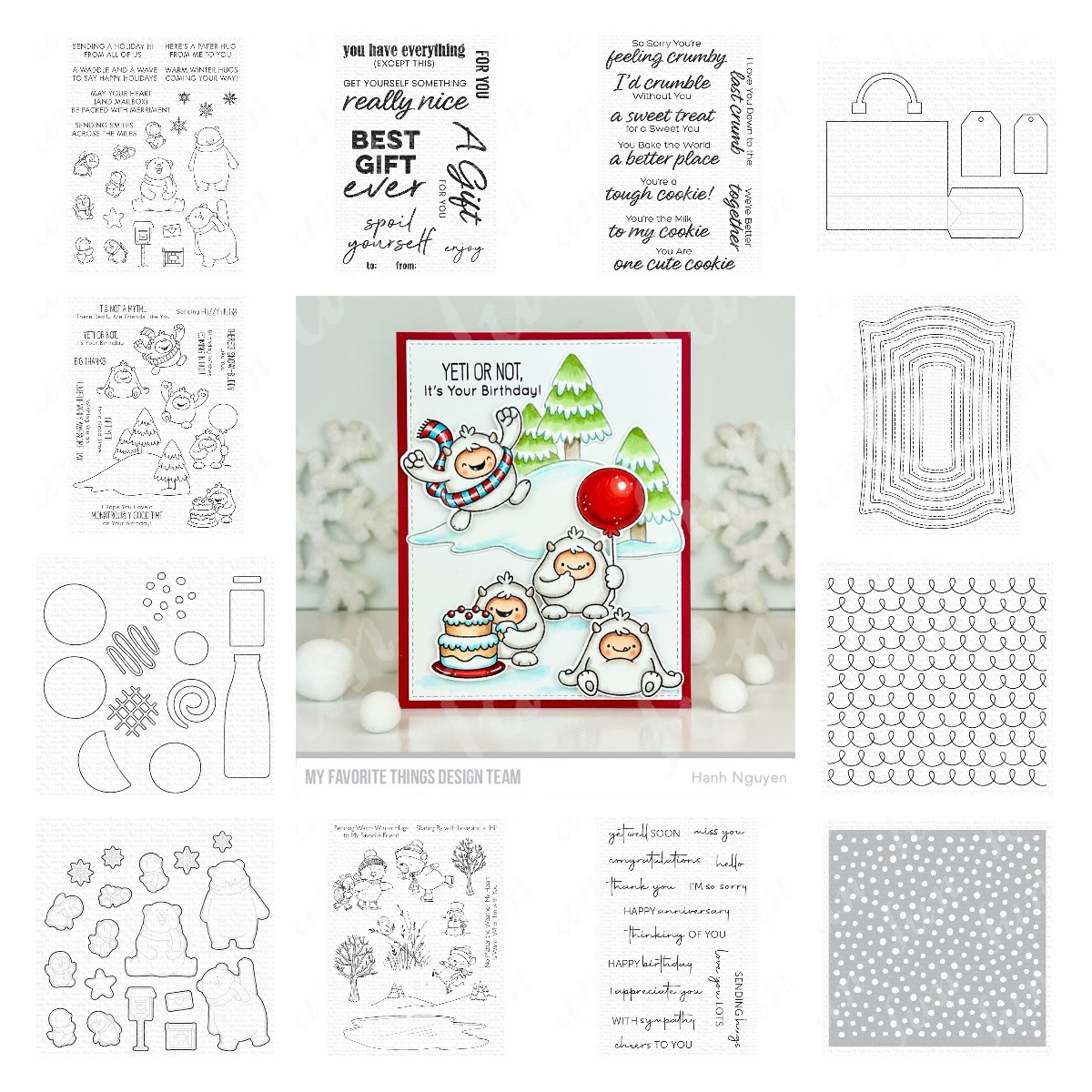Winter Clothing Drawing - Warme Winter Knuffels Nieuwe Metalen Cutting