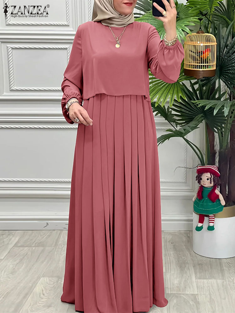 Winter Clothing Trends 2026 - Vrouwen Lente Patchwork Jurken 2026 ZANZEA