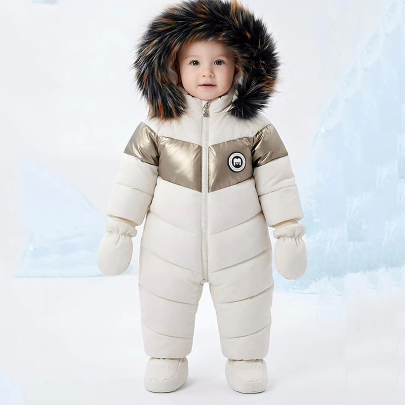 Winter Clothing For Babies - Winter pasgeboren baby romper met handschoenen
