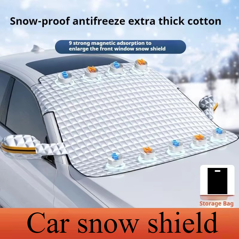 Winter Sun Clothing - Verdikte auto-sneeuwschild voorruit halve hoes Winterzonbescherming