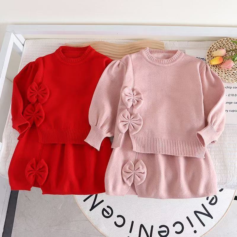 Winter Clothing That Starts With O - Meisjeskledingset 2-delige trui met lange mouwen