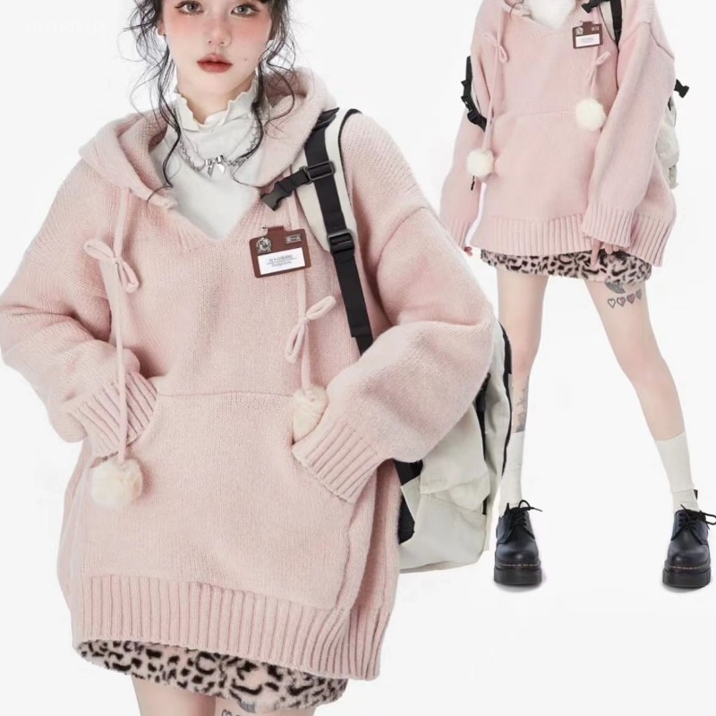 Preppy stijl Y2k truien met ca - Winter Clothing Drawing recensie en prijs