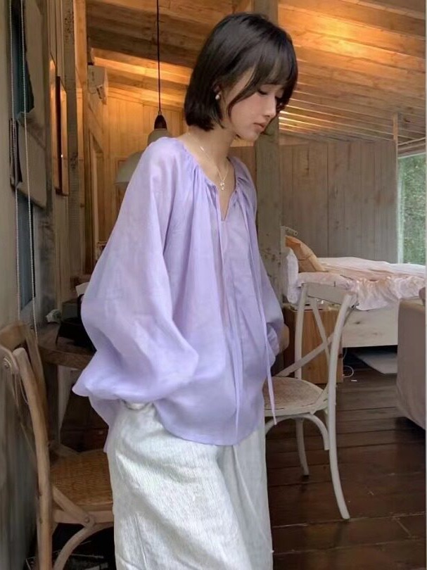 Koreaanse stijl dun shirt met  - Winter Sun Clothing recensie en prijs