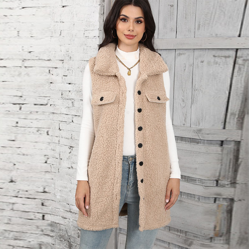Dames lamspluche vesten splits - Winter Clothing On Sale Women'S recensie en prijs