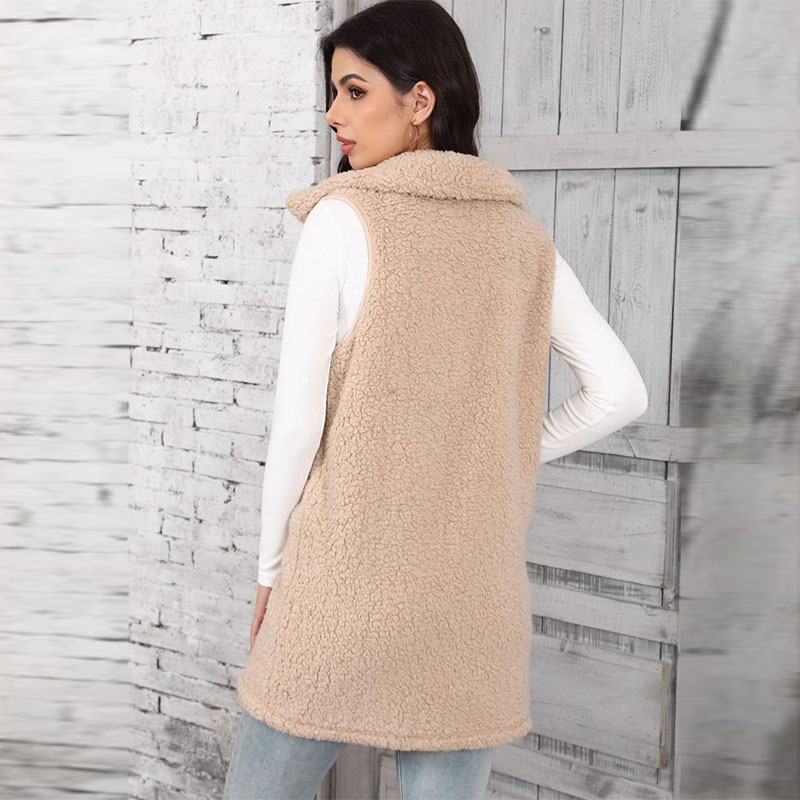 Dames lamspluche vesten splits - Winter Clothing On Sale Women'S recensie en prijs