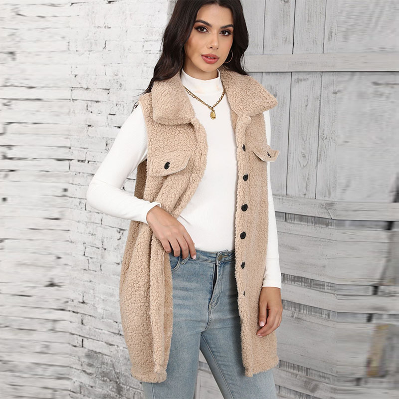Dames lamspluche vesten splits - Winter Clothing On Sale Women'S recensie en prijs