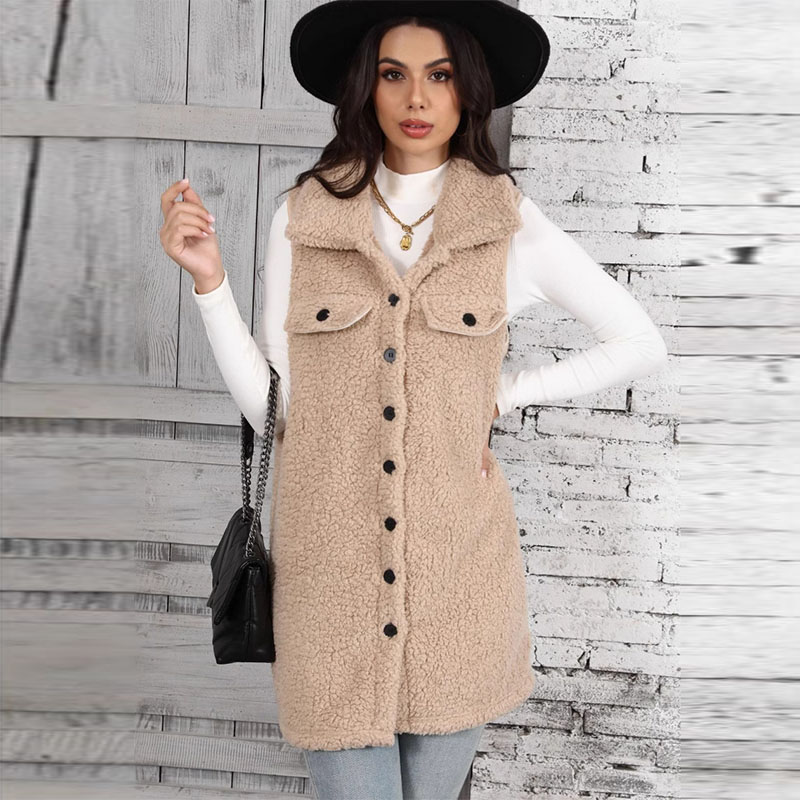 Dames lamspluche vesten splits - Winter Clothing On Sale Women'S recensie en prijs