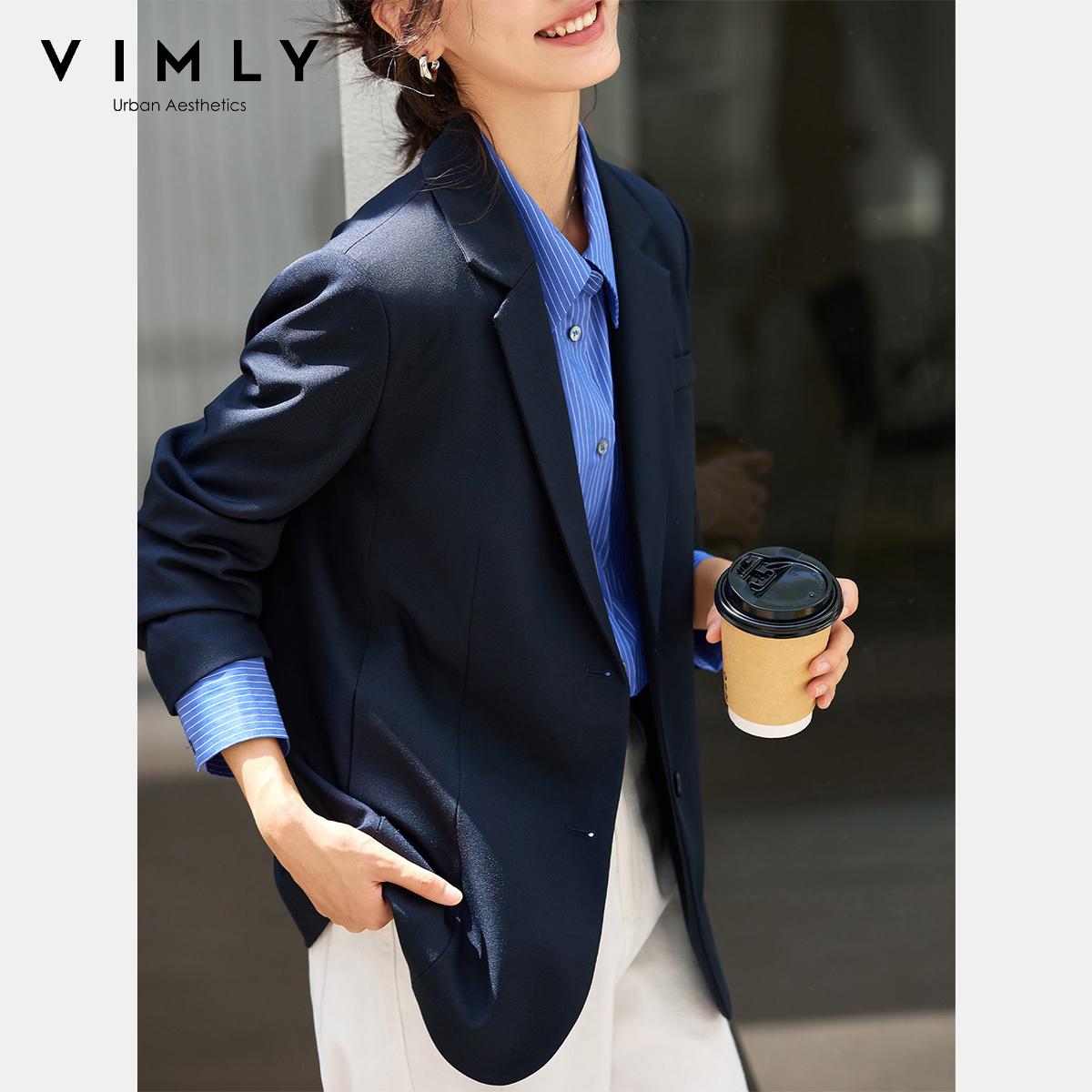 VIMLY Marineblauwe damesjassen - Winter Clothing Trends 2026 recensie en prijs