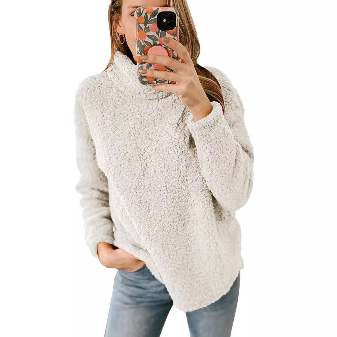 Dames wintertrui met col, over - Winter Clothing On Sale Women'S recensie en prijs