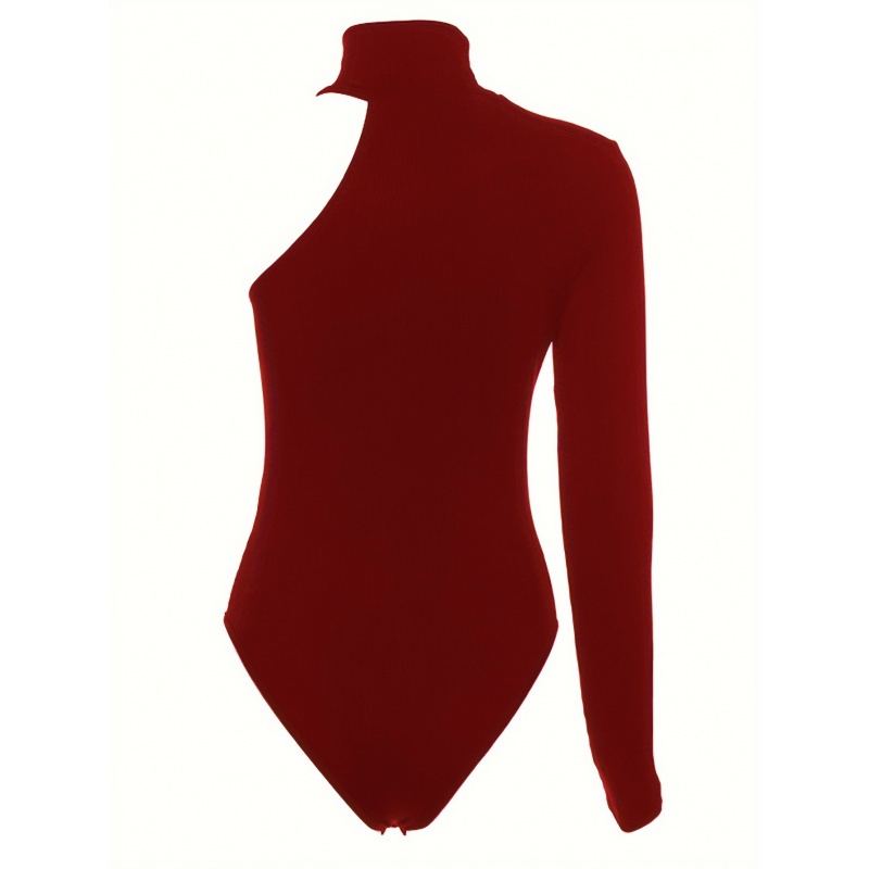 Effen asymmetrische geribbelde - Winter Clothing For Woman recensie en prijs