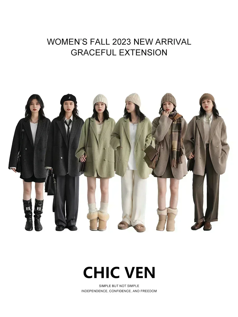 CHIC VEN Dames Wollen Jassen L - Winter Clothing Trends 2026 recensie en prijs