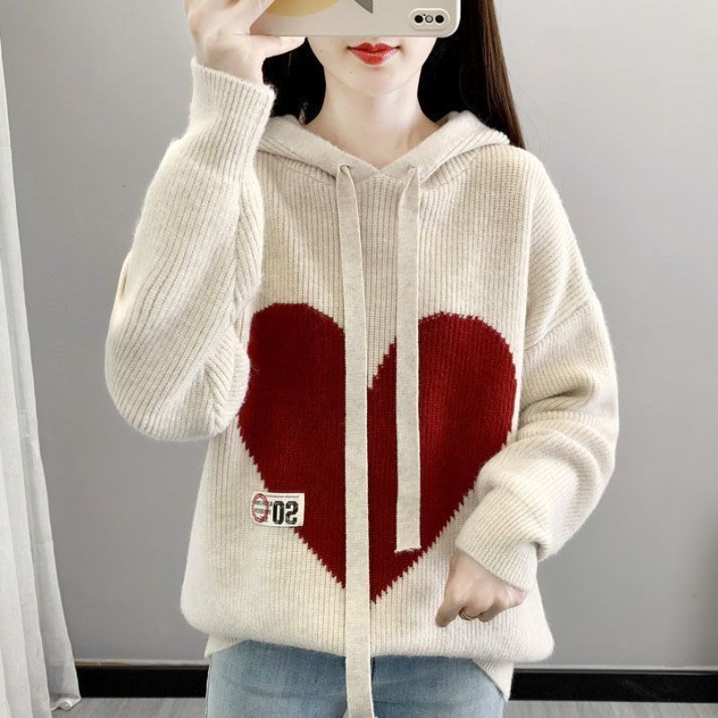 Beige Dames Hoodies Sweatshirt - Winter Clothing Drawing recensie en prijs