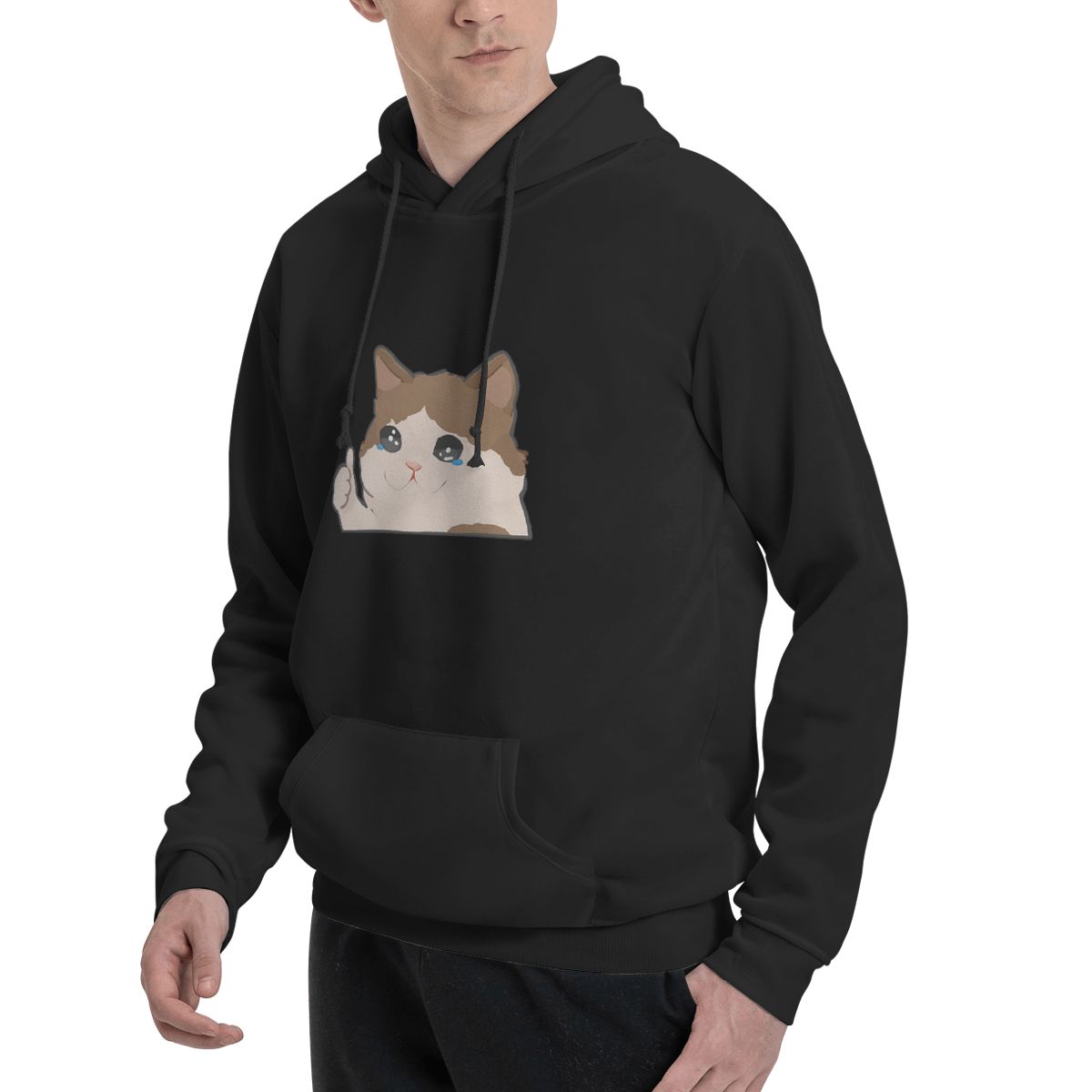 Huilende Kat Meme Hoodies Mann - Winter Clothing Meme recensie en prijs